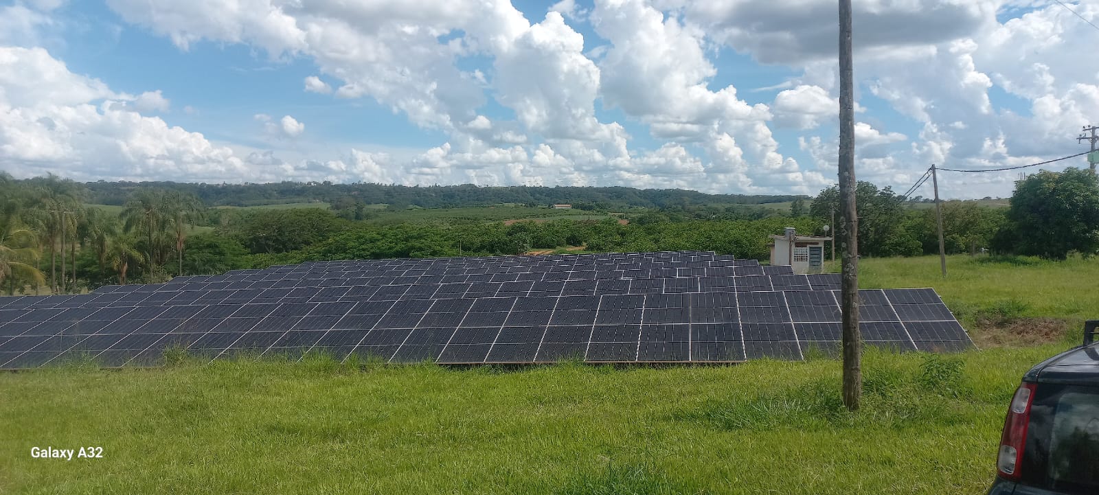 Usina solar Vertec em propriedade rural